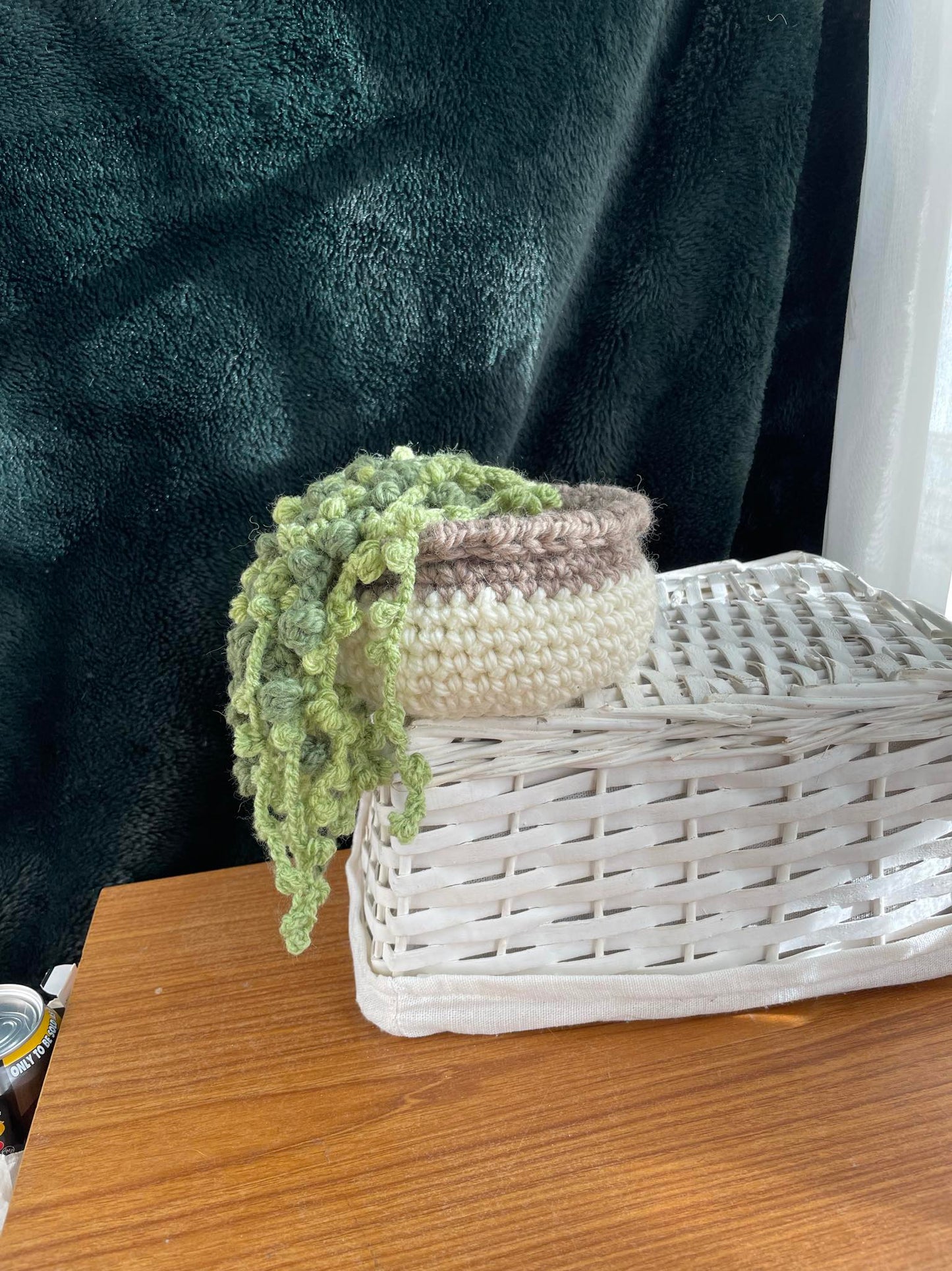 Crocheted potted plant - large