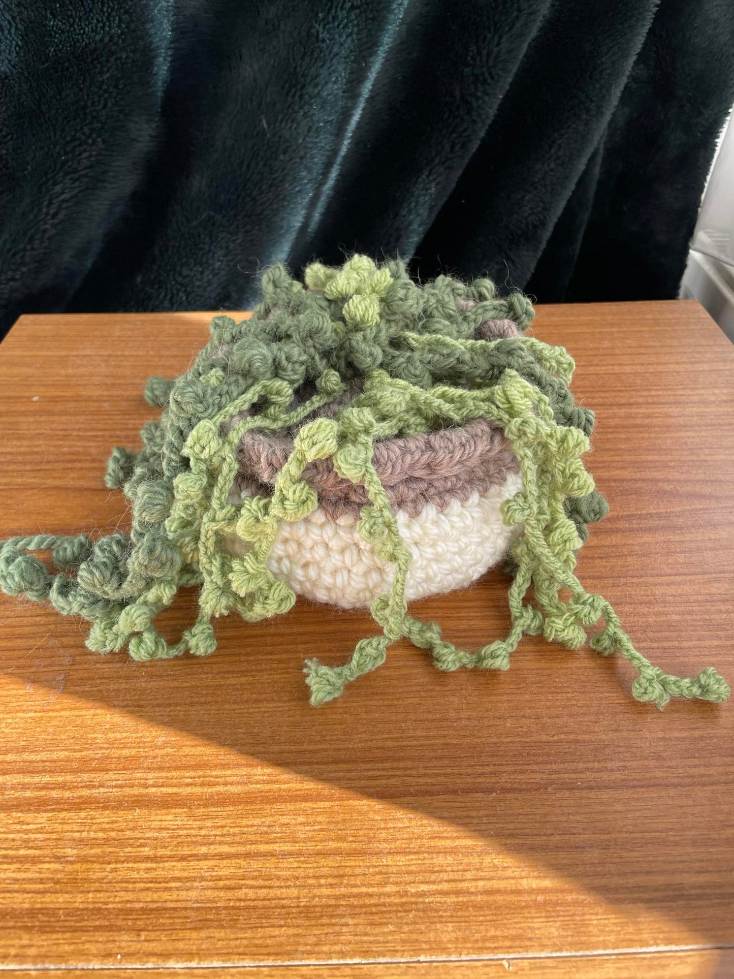 Crocheted potted plant - large